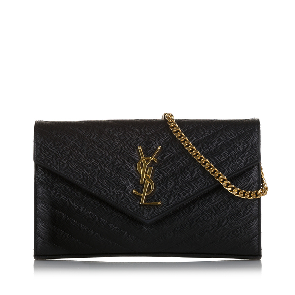Yves Saint Laurent Bags Ysl Monogram Matelasse Envelope Wallet On